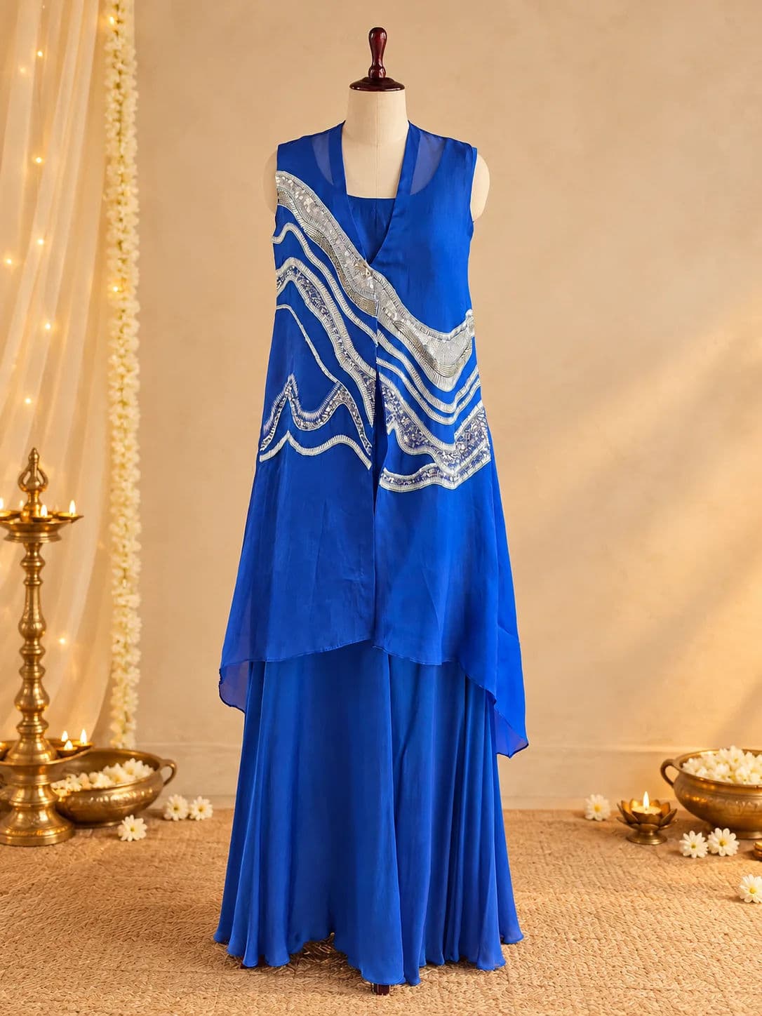 Blue Indo Western