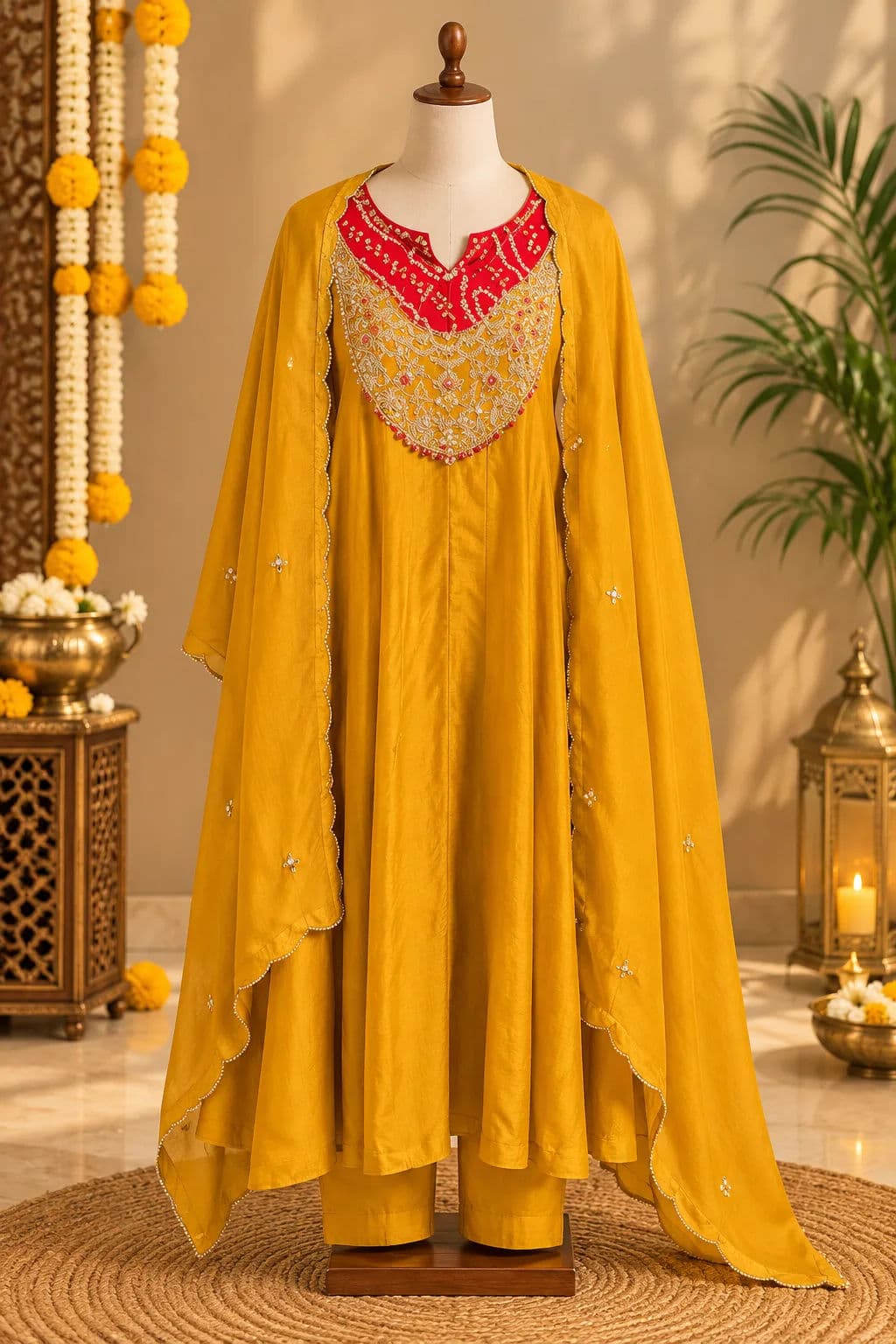 Yellow With Bandhani Details Set — image 1
